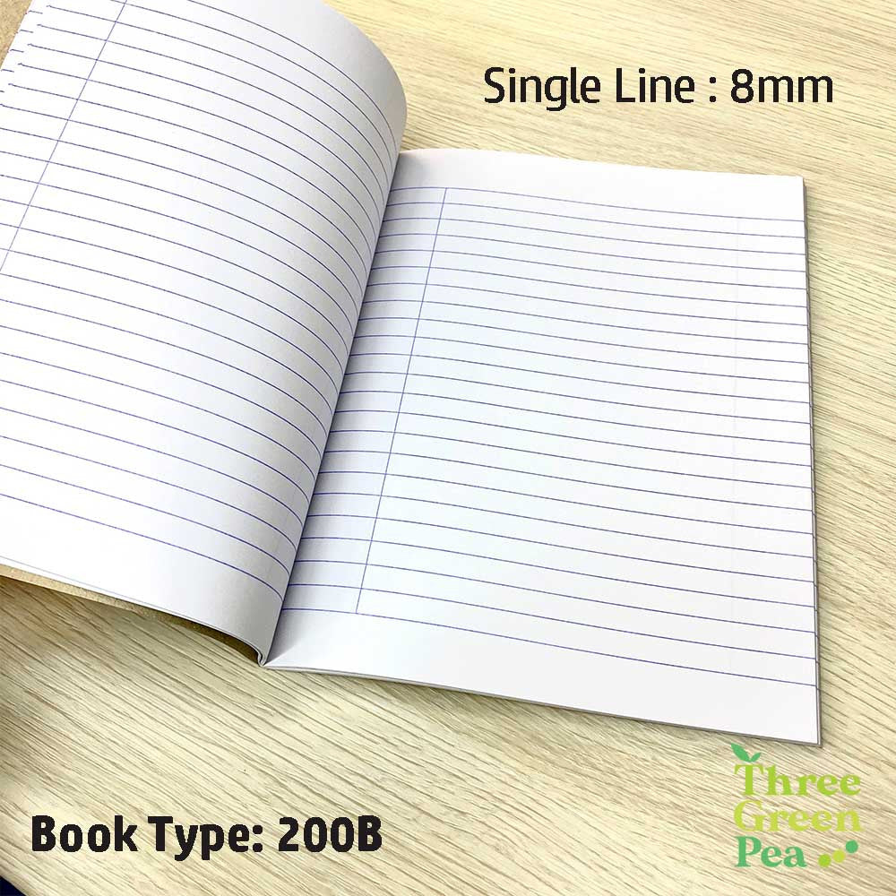 Exercise Books (Single Line or three lines) for Practice - School Stationery [Bundle of 10]