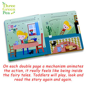 My First Pull-the-tab Fairy Tale Board Book - Goldilocks and the Three Bears For Children Ages 3+ Interactive Storytelling with Kids [B3-4]