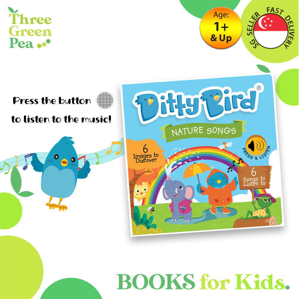 Ditty Bird Nature Songs Sounds Book [Authentic] - Audio Sound Book for Children Ages 1+ Ready Stocks [B1-2]
