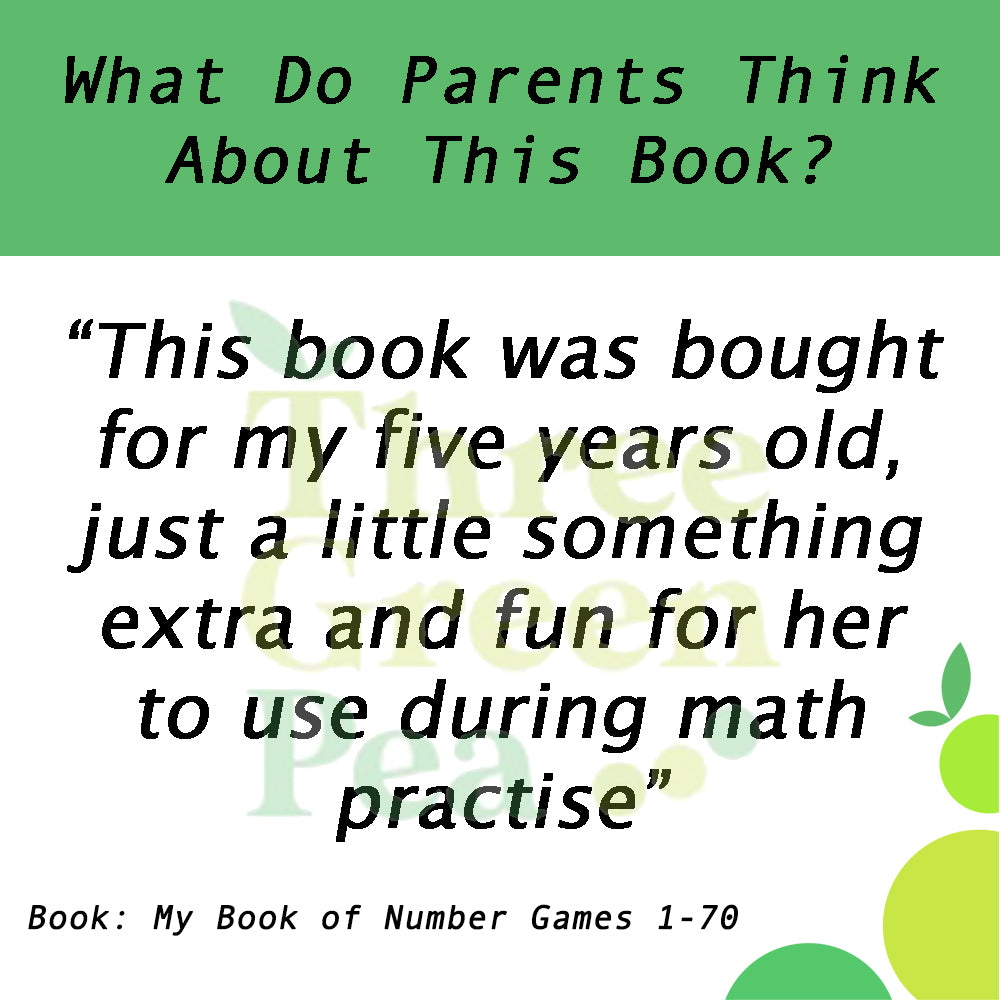 Kumon Math Skills Workbooks - My Book of Number Games 1-70
