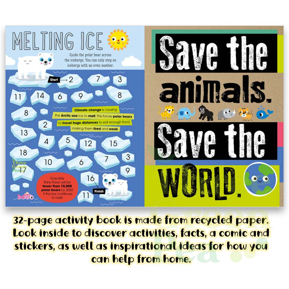 Children Education and Activity Book Being Kind to the World / Helping Save our Animals / Caring for Our Oceans / Looking after Nature Suitable for Age 5 and above