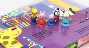 My Busy Book - Peppa Pig 10 Figurines, 1 Playmat and 1 Story Board Book Great Gift Ideas for Children [B1-1]