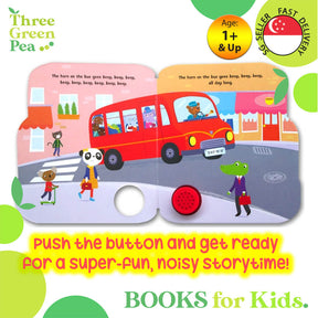 Shaped Sound Board Books for Toddlers : The Wheels on the Bus - Read-Along Storybooks - For Babies & Toddlers