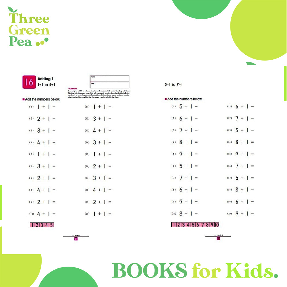 Kumon Math Skills Workbooks - My Book of Simple Addition