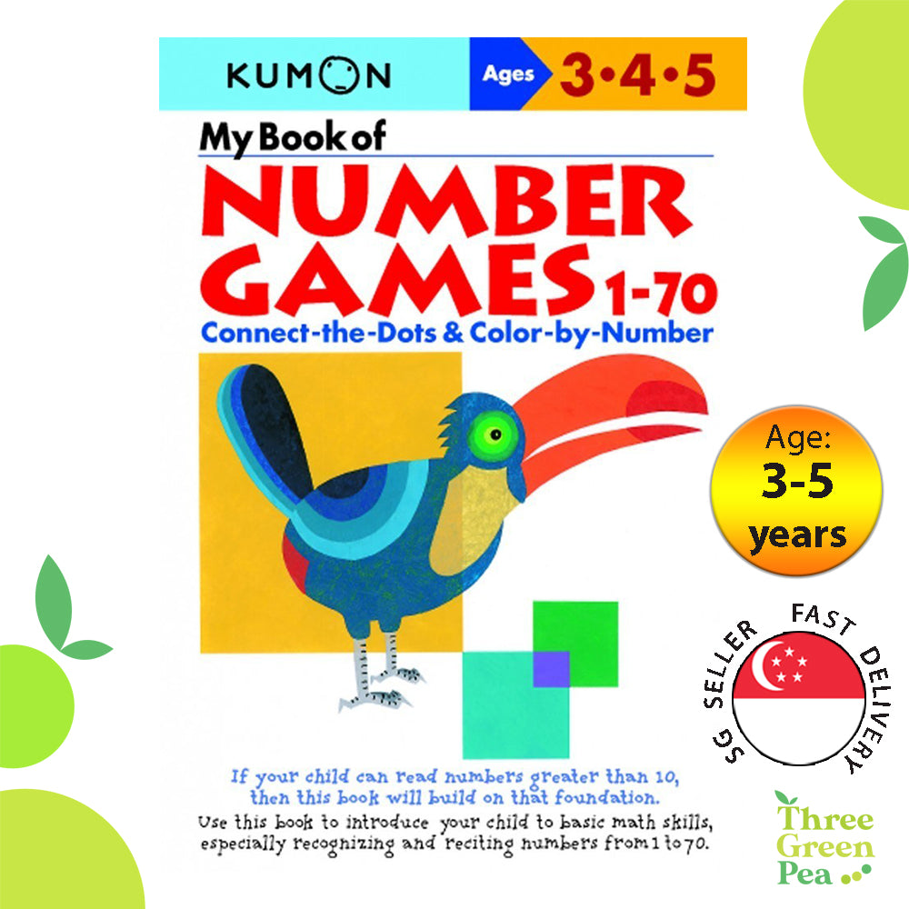 Kumon Math Skills Workbooks - My Book of Number Games 1-70