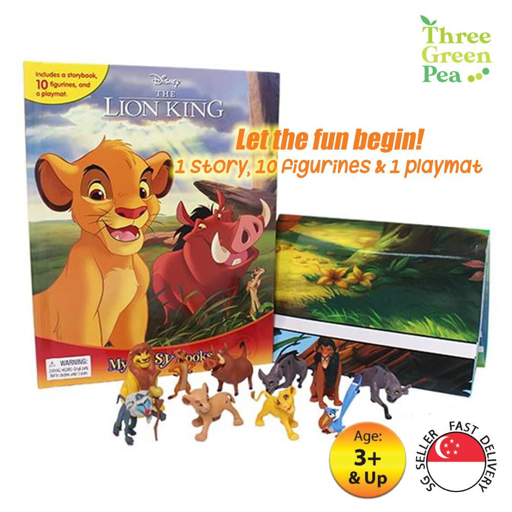 My Busy Book - Disney The Lion King| 10 Figurines, 1 Playmat and 1 Story Board Book Great Gift Ideas for Children [B1-1]