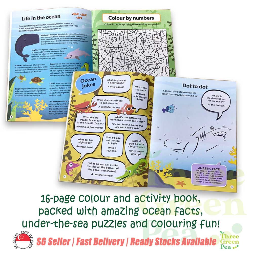 Children Jigsaw Puzzles and Activity Book | 100 pieces Seek and Find Puzzle (Ocean Adventure / Jungle Expedition) | Great Gifts for kids ages 6 and above [B3-3]