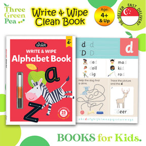 Wipe Clean Books for Children - Write and Wipe Alphabet for 4 years and above