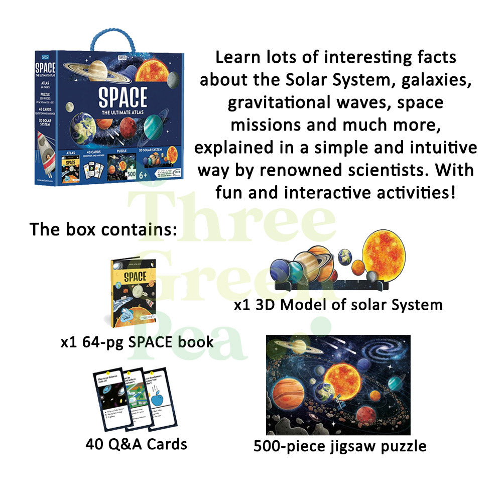 Jigsaw Puzzles for Children - The Ultimate Atlas N Puzzle Set - EARTH/SPACE/VOLCANOES/ANIMALS  - For Age 6+ [B2-3/4/5]