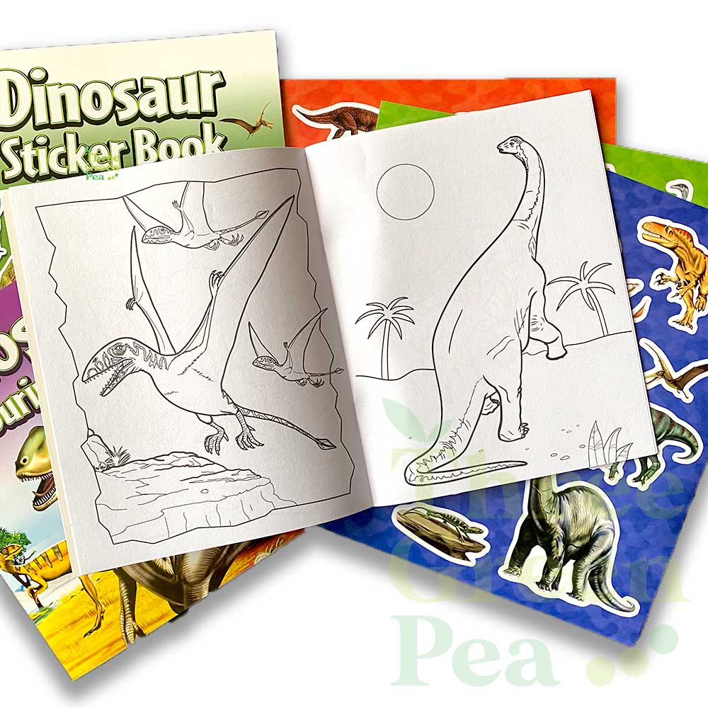 Children Activity Pack: Colouring & Sticker Books - Cocomelon / Dinosaurs| Suitable for Age 3+ | Great Gift Ideas