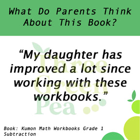 Kumon Math Workbooks Grade 1 SUBTRACTION [C1-3]