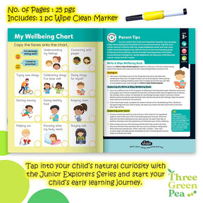 Wipe Clean Books for Children - Write and Wipe Wellbeing - for 3 years and above