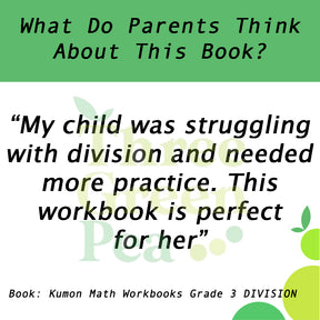 Kumon Math Workbooks Grade 3 DIVISION [C1-1]