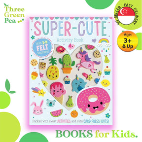 Felt Stickers: Super Cute Activity Book with 3-D felt stickers - Children Stay Home Activity Books - Suitable for Age 3 and above