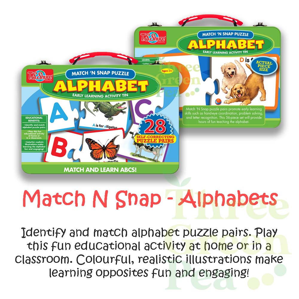 Puzzle for Toddlers - Match N Snap Puzzles in Lunchbox Tin (Counting) | 30 Self-Correcting Puzzle Pairs | Suitable for Age 3-6