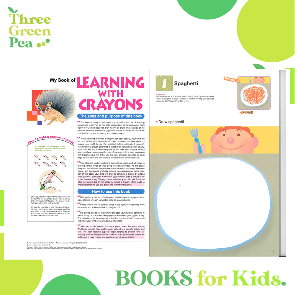 Kumon Basic Skills Workbooks - My Book of Learning with Crayons