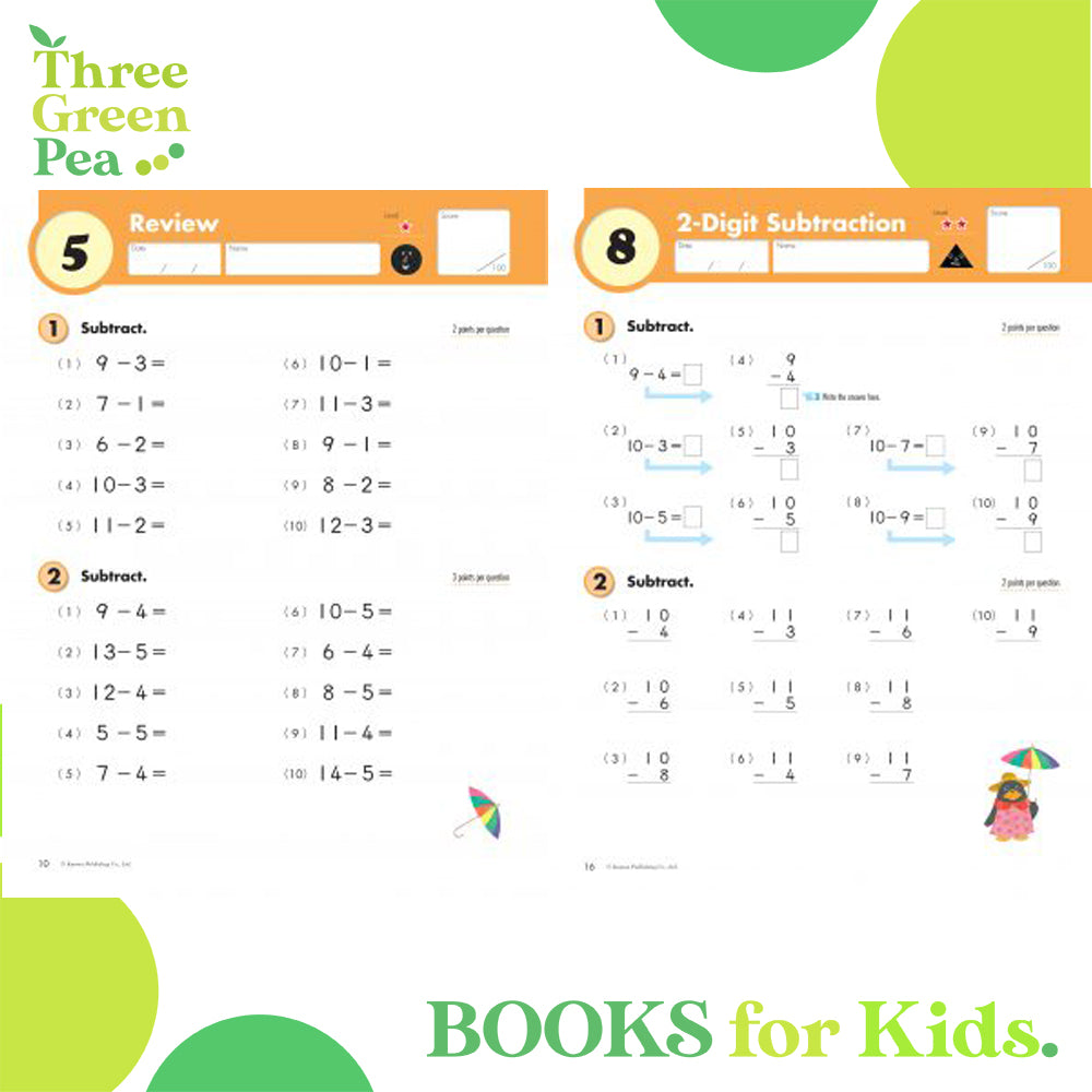 Kumon Math Workbooks Grade 2 SUBTRACTION