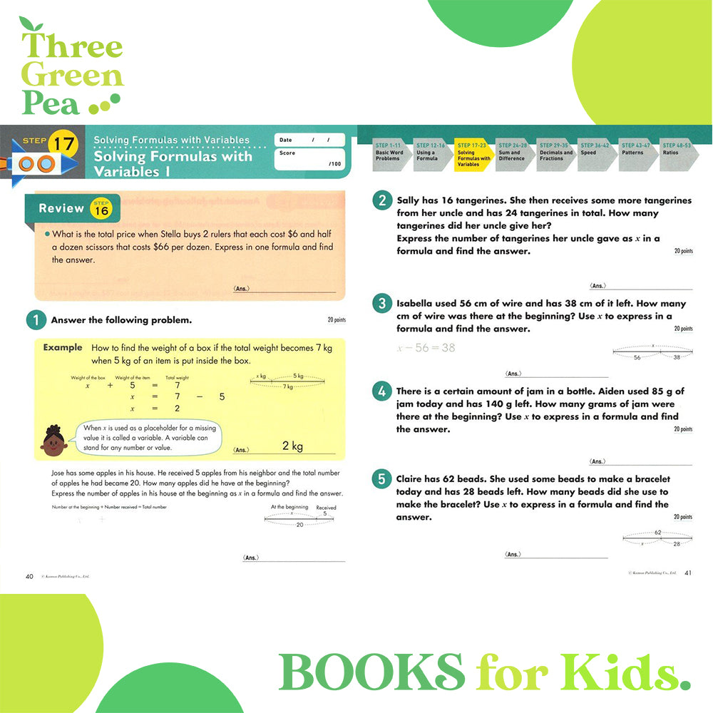 Kumon Grade 3-6 Math Boosters (Word Problems)