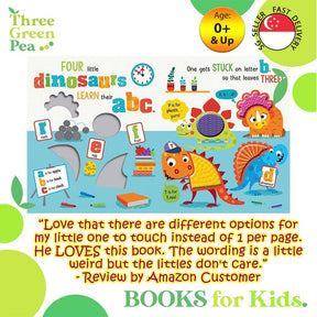 Touch and Feel Book Never Touch the Dinosaurs - Children Board Book for babies [B1-1]