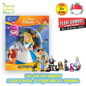 My Busy Book - Disney Classics | 10 Figurines, 1 Playmat and 1 Story Board Book | Great Gift Ideas for Children