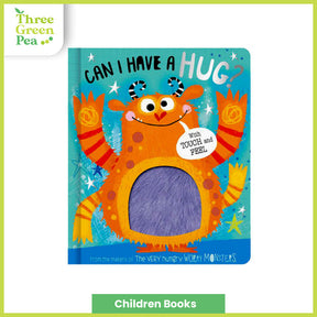 Children Sensory Books - Touch and Feel Worry Monsters Can I have a Hug / Time for School Suitable for Age 1 [B4-2]