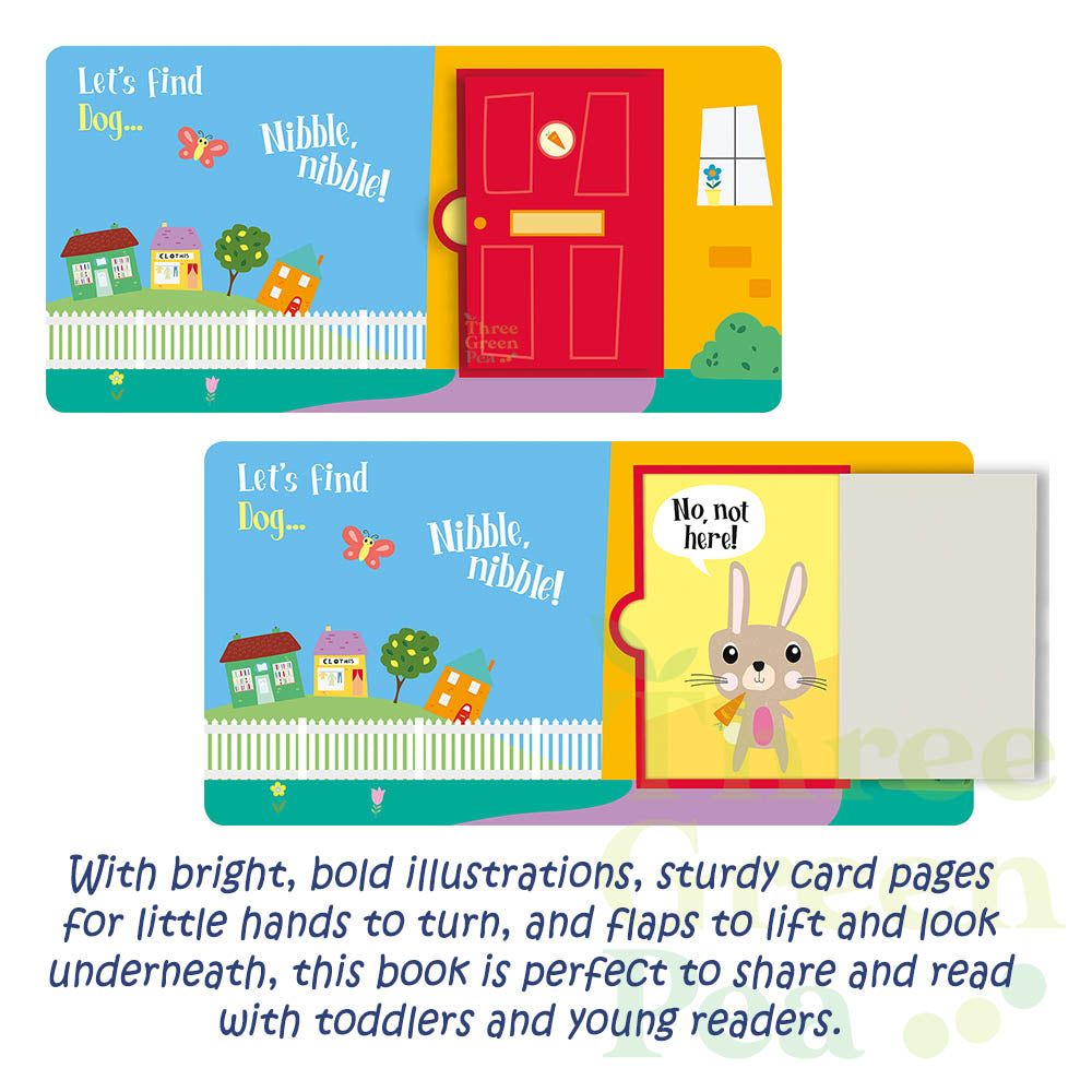 Children Board Books for ages 1 and above | Lift the flap - Let's Find Dinosaurs / Owl / Cat / Dog / Penguin