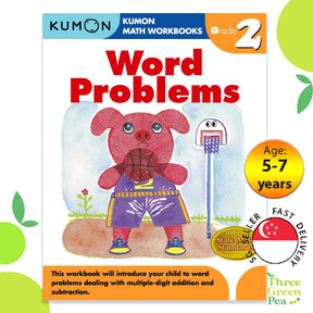 Kumon Math Workbooks Grade 2 WORD PROBLEMS [C1-2]