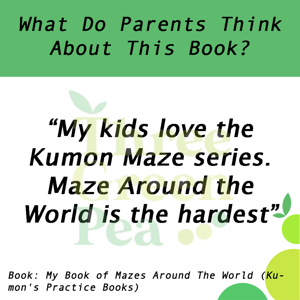 Kumon Basic Skills Workbooks - My Book of Mazes: Around the World