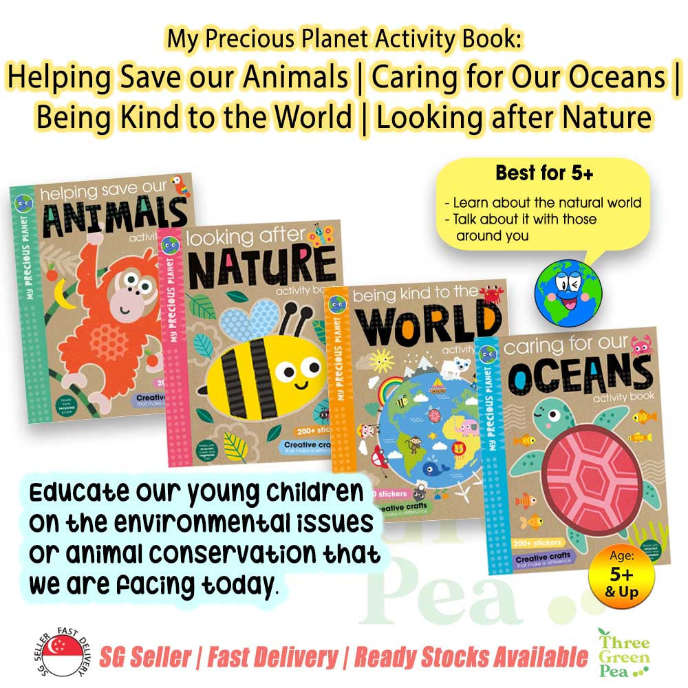 Children Education and Activity Book Being Kind to the World / Helping Save our Animals / Caring for Our Oceans / Looking after Nature Suitable for Age 5 and above