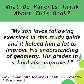 Kumon Math Workbooks Grade 2 - Geometry & Measurement [C1-2]