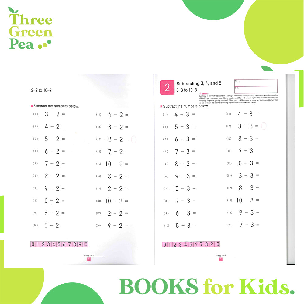 Kumon Math Skills Workbooks - My Book Of Subtraction