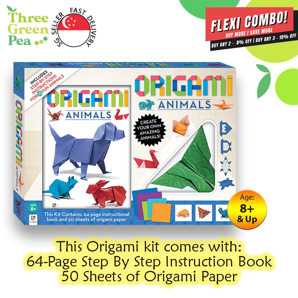 Origami Animals (2020 Ed) Kit | Art and Craft Activity With Children at Home | 64-Page Instruction books with 50 sheets origami papers