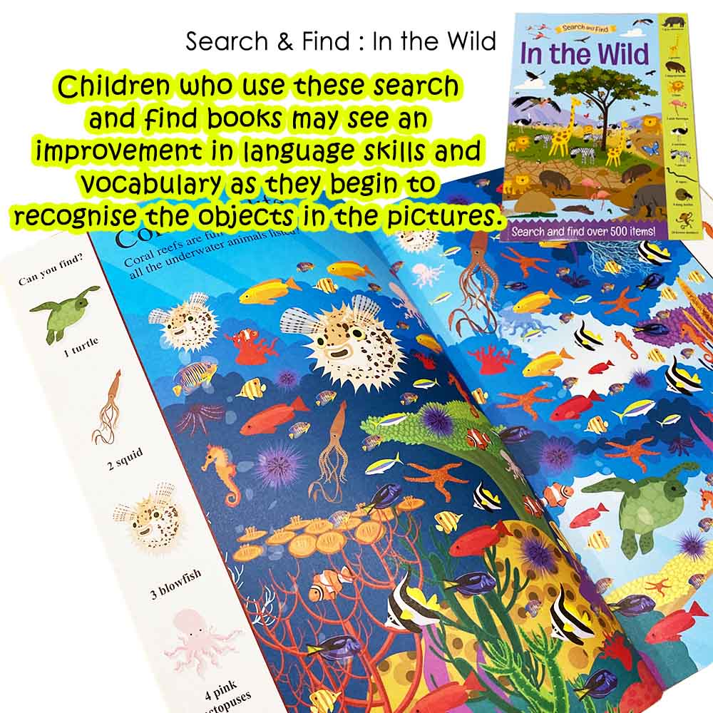 [Bundle Deal] 4 Books of Search and Find Fun Activity Books in 4 Different Themes for Children Ages 3 and above