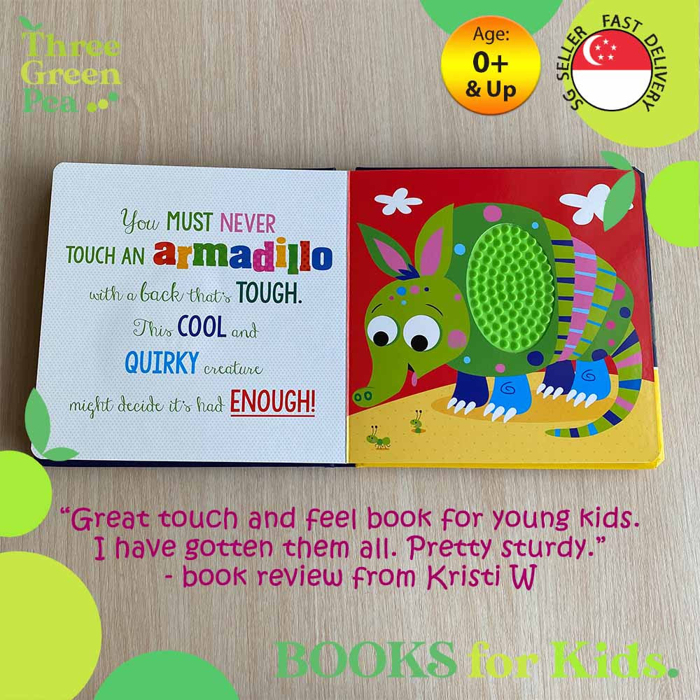 Touch and Feel Book Never Touch a Hedgehog Children Board Book for babies [B1-1]