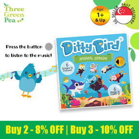 Ditty Bird Animal Songs Book [Authentic] - Audio Sound Book for Children Ages 1+ Ready Stocks [B1-2]