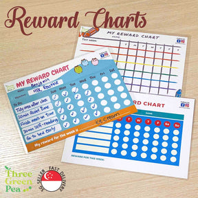 Write and Wipe Reward Charts to Cultivate Good happy and Healthy Habits (A4 Size)