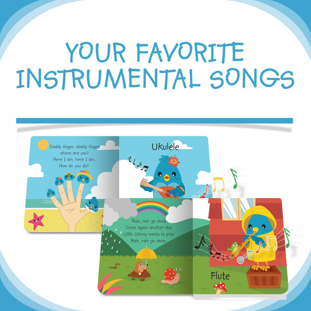 Ditty Bird Instrumental Children Songs Book [Authentic] - Audio Sound Book for Children Ages 1+ Ready Stocks [B1-3 OTHERS]