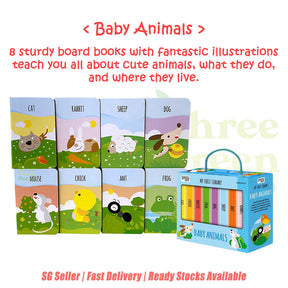 Children Board Books - My First Library: Read and Learn ABC 123 / Dinosaurs / Baby Animals | Suitable for Ages 1 and above | Gift Ideas
