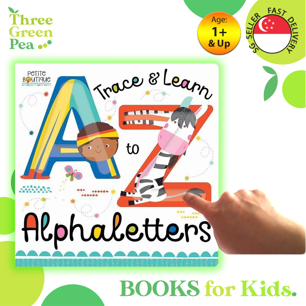 Trace And Learn Alphaletters Board Book Early Learning Children Books by Petite Boutique
