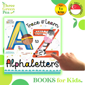 Trace And Learn Alphaletters Board Book Early Learning Children Books by Petite Boutique