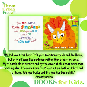 Touch and Feel Book Never Touch a Dinosaur Children Board Book for babies [B1-1]