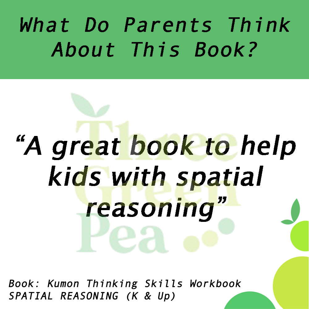 Kumon Thinking Skills Workbook SPATIAL REASONING (K and Up)