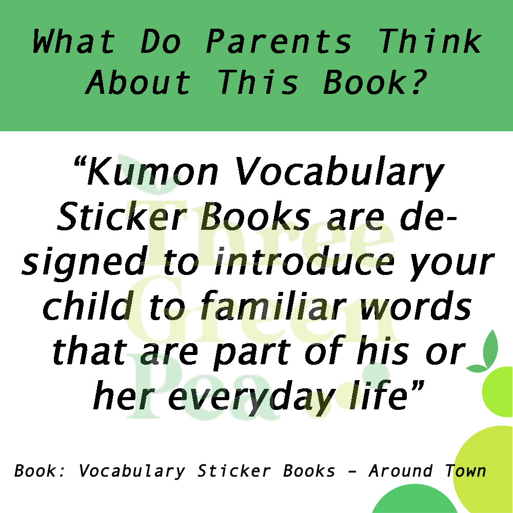 Kumon Vocabulary Sticker Books – Around Town