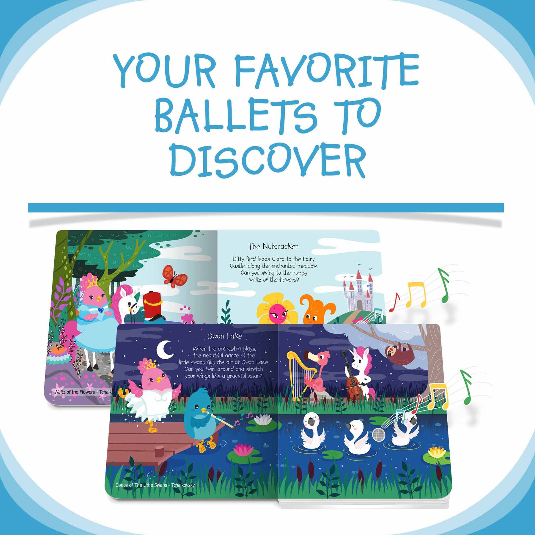 Ditty Bird Classical Ballet Music Book [Authentic] - Audio Sound Book for Children Ages 1+ Ready Stocks [B1-3 OTHERS]