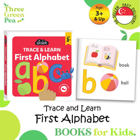Children's Book for Ages 3 and above | Board Book - Trace and Learn First Alphabets (Jr. Explorers)