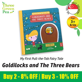 My First Pull-the-tab Fairy Tale Board Book - Goldilocks and the Three Bears For Children Ages 3+ Interactive Storytelling with Kids [B3-4]