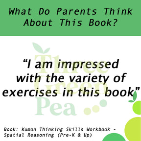 Kumon Thinking Skills Workbook - Spatial Reasoning (Pre-K and Up)