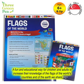 Jigsaw Puzzle for Kids [150 pieces Book and Jigsaw - Map of the World / Flags  Great Gift Ideas for Children [B2-2]