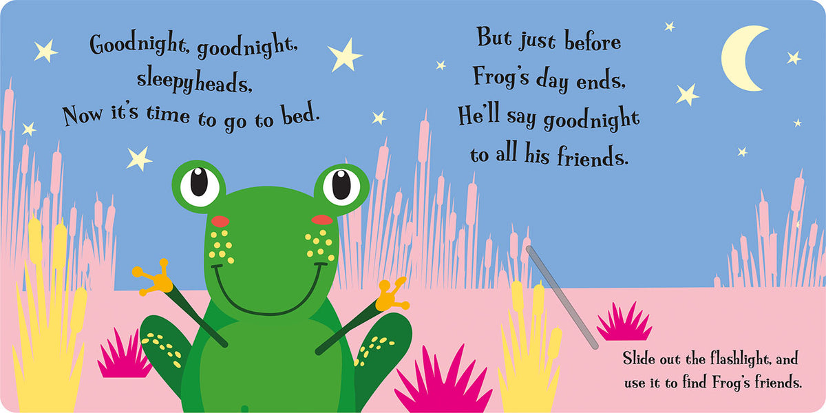 Goodnight Frog - Magic Torchlight Interactive Board Book Children Books Bedtime Story