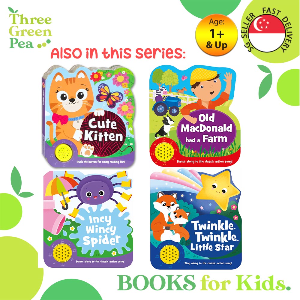 Shaped Sound Board Books for Toddlers : Cute Kitten - Read-Along Storybooks - For Babies & Toddlers